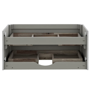 Fresca FCB31-3636ASH Fresca Formosa 70" Wall Hung Double Sink Modern Bathroom Cabinet in Ash