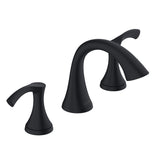 Gerber D304222BS Antioch Two Handle Widespread Lavatory Faucet - Satin Black
