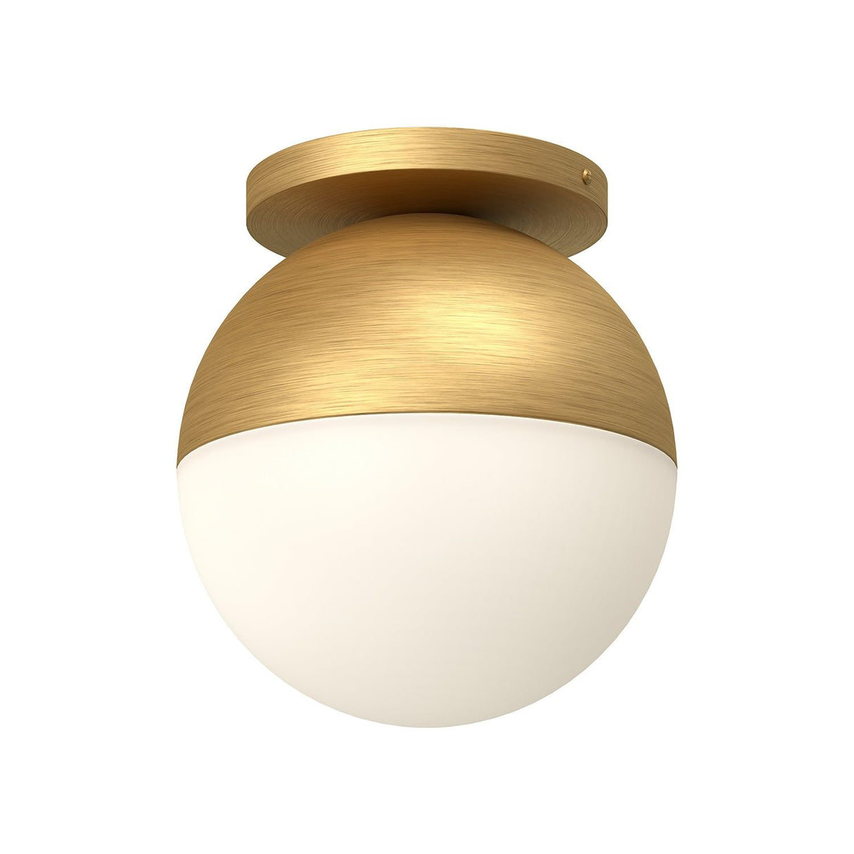 Kuzco FM58310-BG/OP MONAE 10" FLUSH MOUNT BRUSHED GOLD OPAL GLASS E26 60W