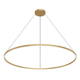 Kuzco PD87772-BG Cerchio 72" Pendant BG Aluminum Extrusion Up Down Duo Canopy 930 TRIAC 120 190W