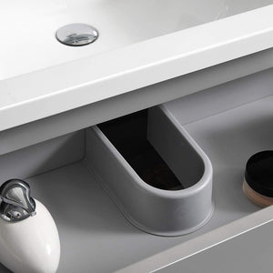 Fresca FCB9324GR-I Fresca Lazzaro 24" Gray Free Standing Modern Bathroom Cabinet w/ Integrated Sink