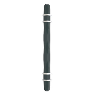 Amerock Cabinet Pull Black Bronze/Polished Chrome 5-1/16 inch (128 mm) Center-to-Center London 1 Pack Drawer Pull Drawer Handle Cabinet Hardware