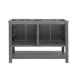 Fresca FCB2348VG-D Fresca Manchester Regal 48" Gray Wood Veneer Traditional Double Sink Bathroom Cabinet