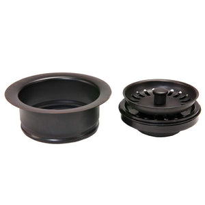 Premier Copper Products D-130ORB 3.5-Inch Deluxe Garbage Disposal Drain with Basket, Oil Rubbed Bronze