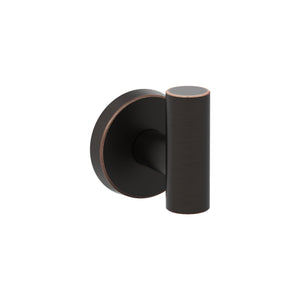 Amerock BH26542ORB Oil Rubbed Bronze Single Robe Hook 2-1/4 in. (57 mm) Length Towel Holder Arrondi Towel Hook for Bathroom Bathroom Hardware Bath Accessories