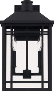 Capital Lighting 927121BK Braden 2 Light Outdoor Wall Lantern Black