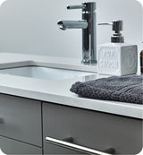 Fresca FCB6148GR-UNS-CWH-U Cabinet with Undermount Sink