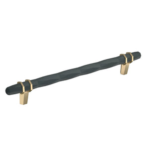 Amerock Cabinet Pull Black Bronze/Golden Champagne 8 inch (203 mm) Center-to-Center London 1 Pack Drawer Pull Drawer Handle Cabinet Hardware