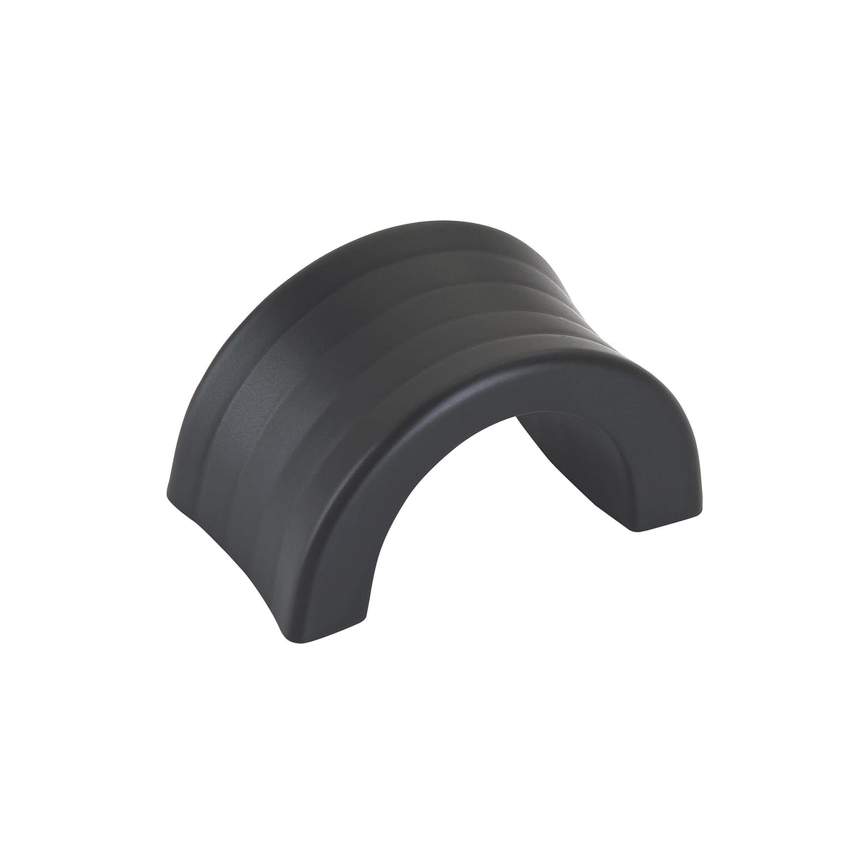 Amerock Cabinet Finger Pull Matte Black 1-1/4 inch (32 mm) Center to Center Concentric 1 Pack Drawer Pull Drawer Handle Cabinet Hardware