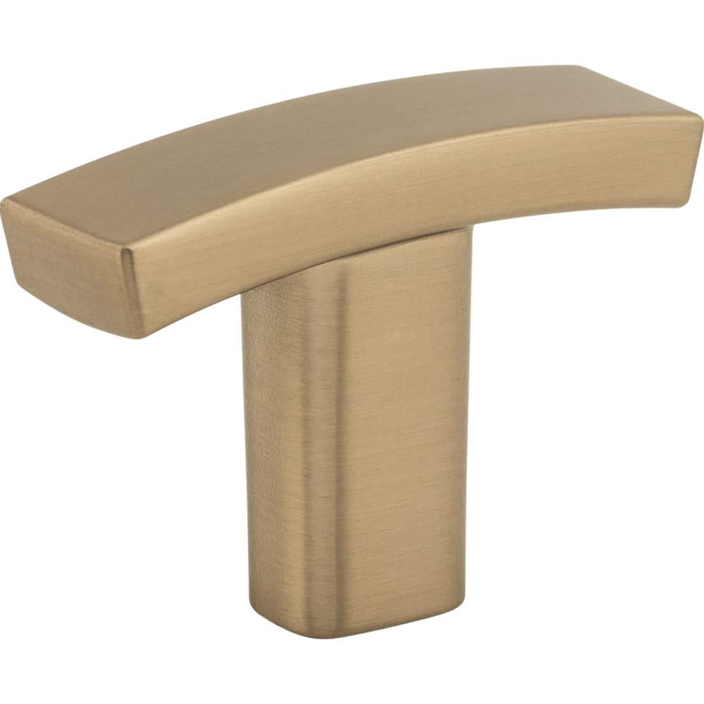 Elements 859T-BNBDL 1-1/2" Overall Length Brushed Pewter Square Thatcher Cabinet "T" Knob