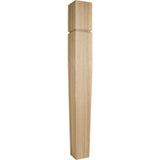 Hardware Resources P60-5-42-HMP 5" W x 5" D x 42" H Hard Maple Grooved Arts & Crafts Post
