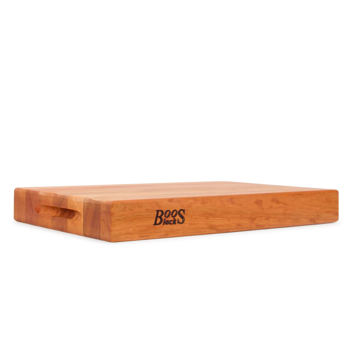 John Boos CHY-RA01 Cherry Wood Cutting Board for Kitchen Prep 18 Inches x 12 Inches, 2.25 Thick Reversible End Grain Rectangular Charcuterie Block 18X12X2.25 CHY-EDGE GR-REV-RA BRD-