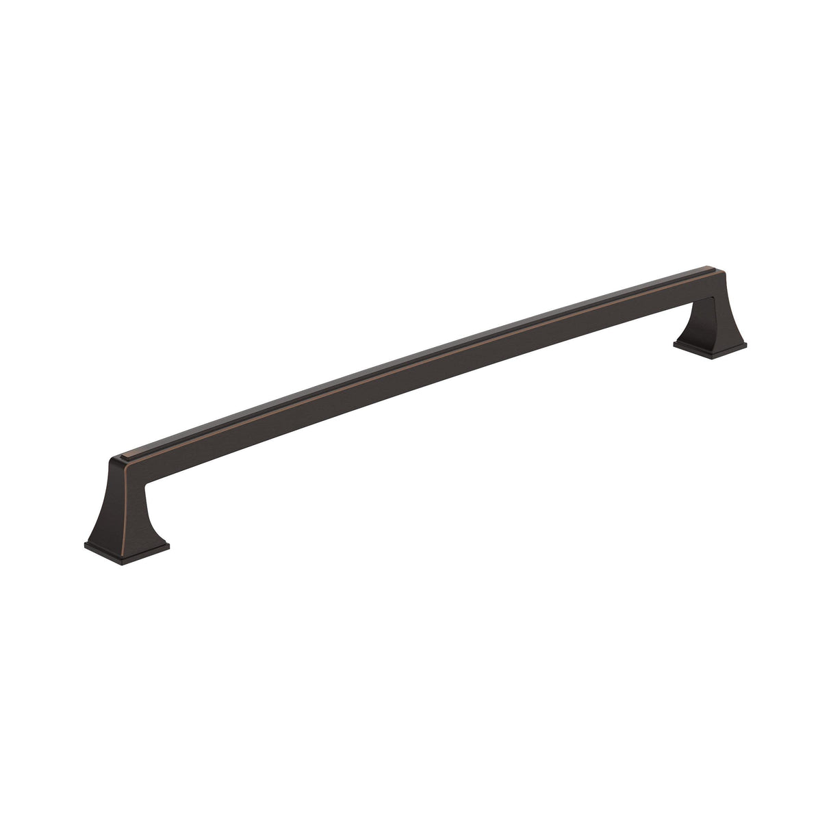Amerock BP53537ORB Oil Rubbed Bronze Cabinet Pull 12-5/8 in (320 mm) Center-to-Center Cabinet Handle Mulholland Drawer Pull Kitchen Cabinet Handle Furniture Hardware