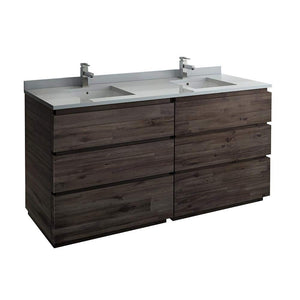 Fresca FCB31-3636ACA-FC Fresca Formosa 70" Floor Standing Double Sink Modern Bathroom Cabinet