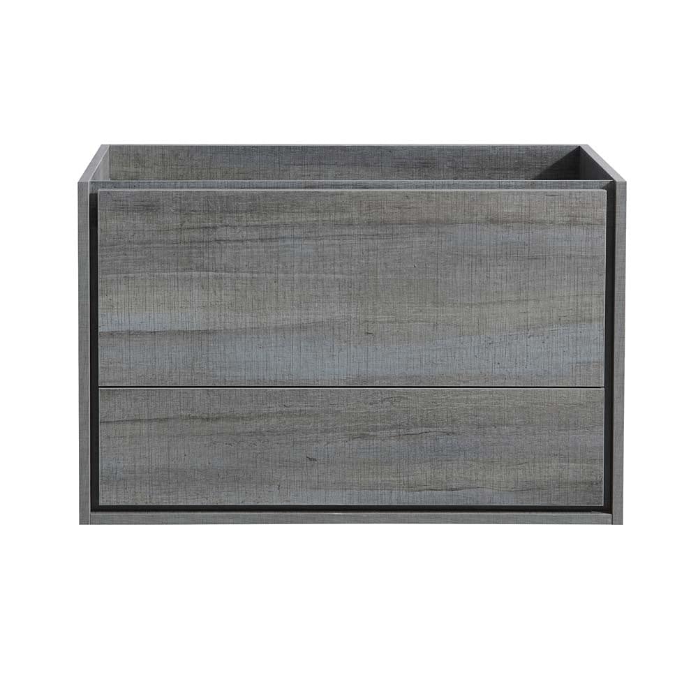 Fresca FCB9236RNW Fresca Catania 36" Rustic Natural Wood Wall Hung Modern Bathroom Cabinet