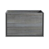 Fresca FCB9236RNW Fresca Catania 36" Rustic Natural Wood Wall Hung Modern Bathroom Cabinet