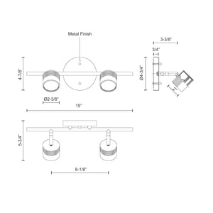 Kuzco TR10015-BK LED TRACK (LYRA) 11W 800LM BLACK.