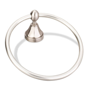 Elements BHE3-06SN Newbury Satin Nickel Towel Ring - Contractor Packed