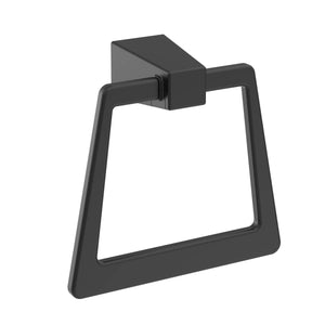 Amerock BH36002MB Matte Black Towel Bar 6-13/16 in (173 mm) Length Towel Holder Blackrock Hand Towel Holder for Bathroom Wall Small Kitchen Towel Holder Bath Accessories