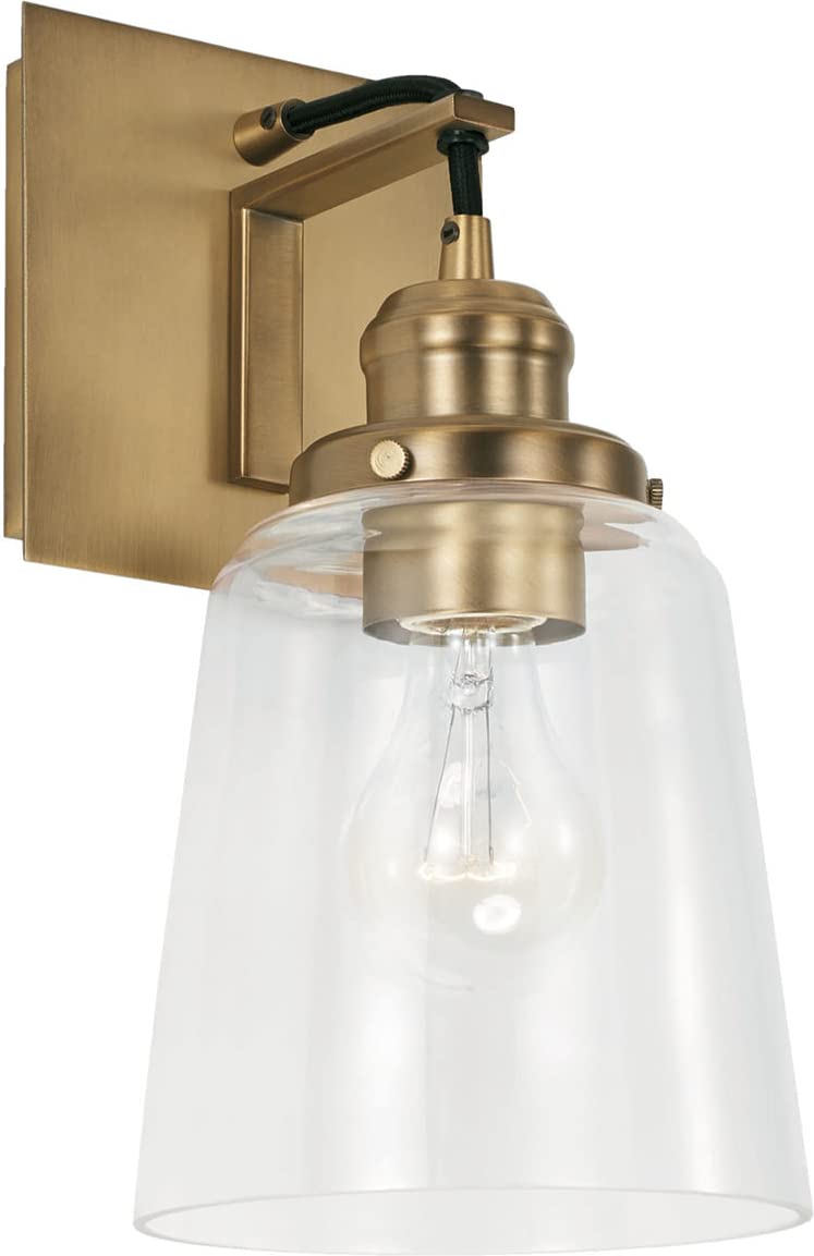 Capital Lighting 3711AD-135 Fallon 1 Light Sconce Aged Brass