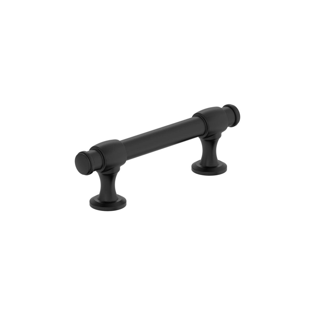 Amerock BP36770FB Matte Black Cabinet Pull 3 in (76 mm) Center-to-Center Cabinet Handle Winsome Drawer Pull Kitchen Cabinet Handle Furniture Hardware