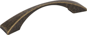 Elements 525-96ABM-D 96 mm Center-to-Center Distressed Antique Brass Square Glendale Cabinet Pull