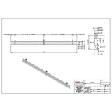 Hardware Resources SF23-SN 23" Wide Satin Nickel Wire Shoe Fence for Shelving