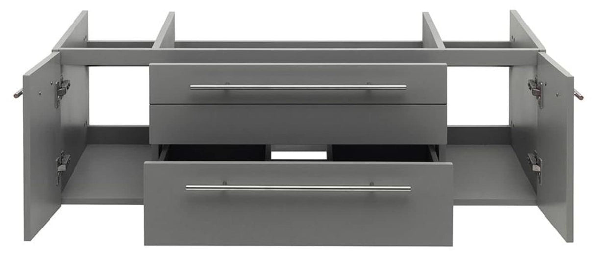 Fresca FCB6148RBL-VSL Fresca Lucera 48" Royal Blue Wall Hung Vessel Sink Modern Bathroom Cabinet