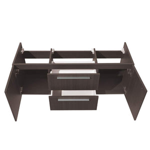 Fresca FCB8013GO Fresca Opulento 54" Gray Oak Modern Double Sink Bathroom Cabinet