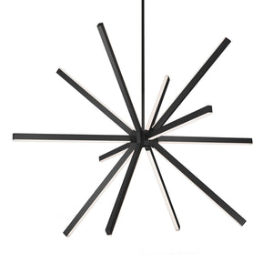 Kuzco CH14356-BK SIRIUS 56" CH Black 120V TRIAC/ELV LED 3000K 90CRI 67W