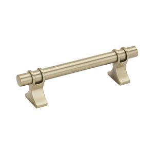 Amerock Cabinet Pull Golden Champagne 3-3/4 inch (96 mm) Center to Center Davenport 1 Pack Drawer Pull Drawer Handle Cabinet Hardware