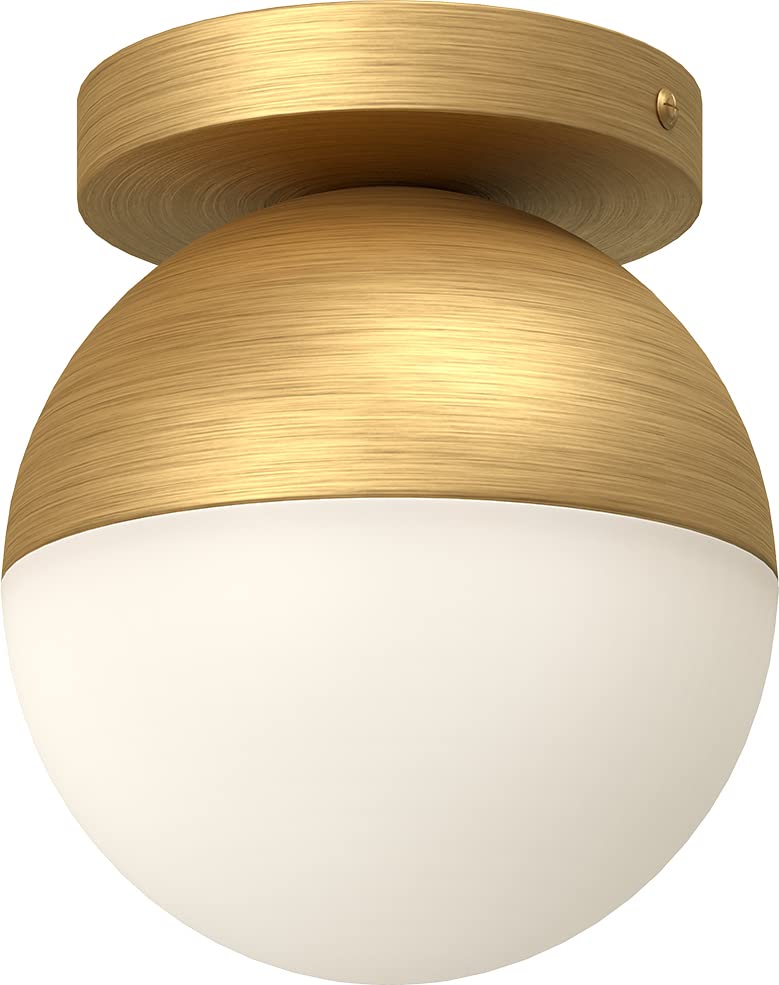 Kuzco FM58306-BG/OP MONAE 6" FLUSH MOUNT BRUSHED GOLD OPAL GLASS E26 60W