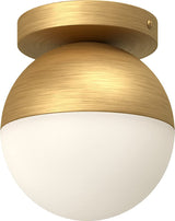 Kuzco FM58306-BG/OP MONAE 6" FLUSH MOUNT BRUSHED GOLD OPAL GLASS E26 60W