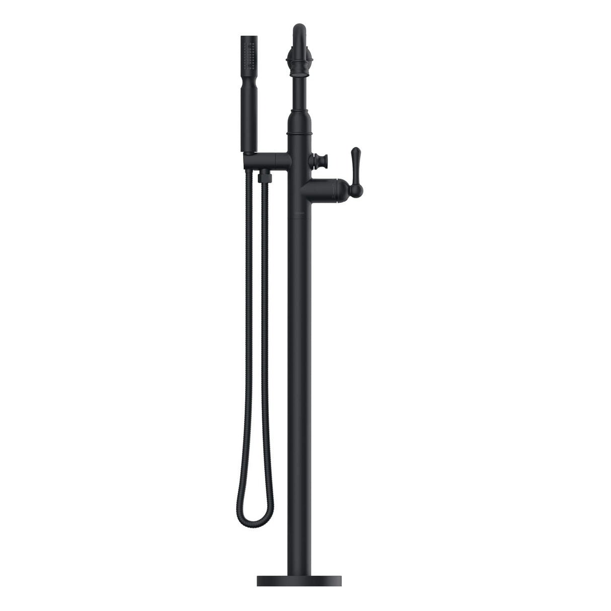 Gerber D300557BST Satin Black Traditional Floor Mount Tub Filler Trim Kit With HANDSH...