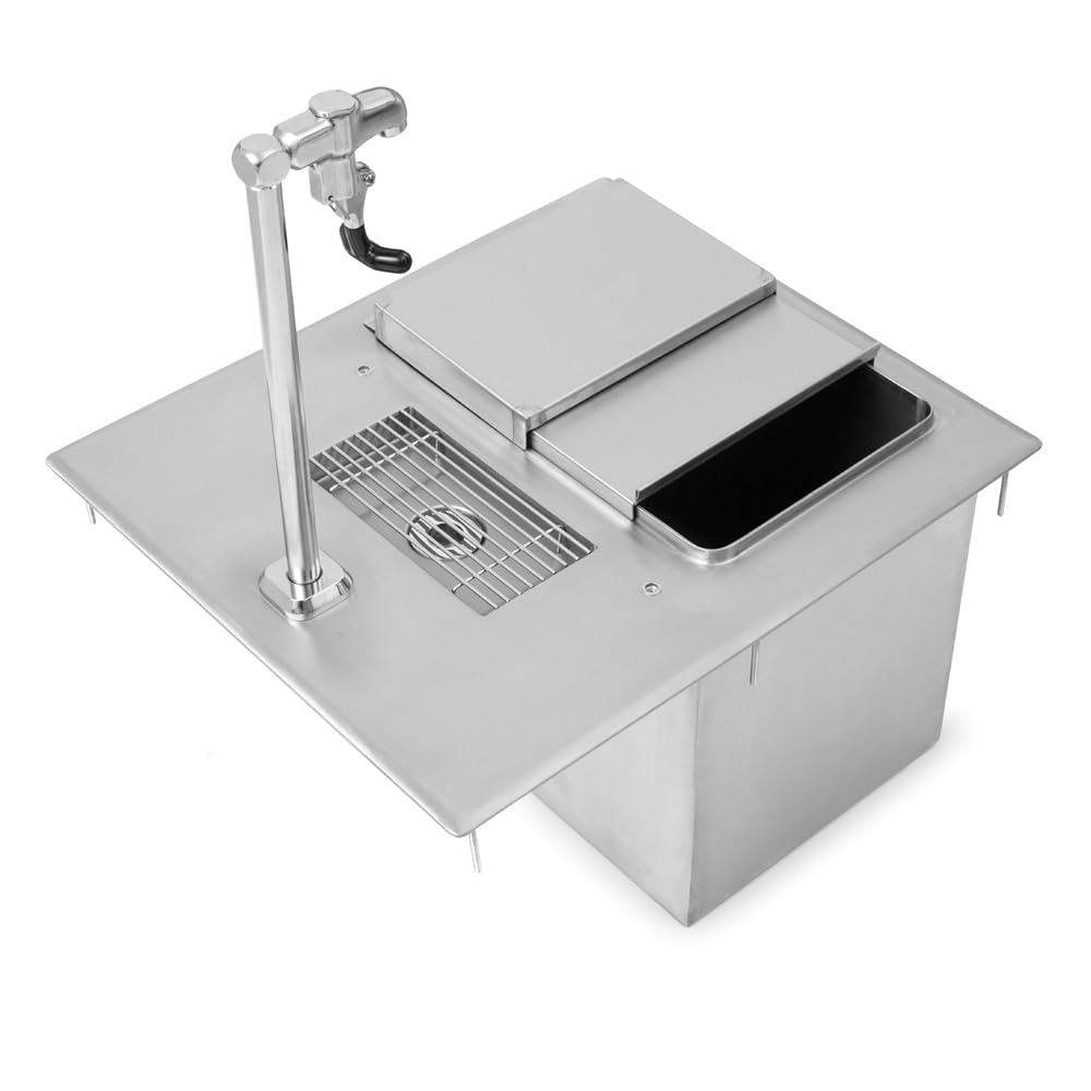 John Boos PB-DIIBWS1821-P Drop-in Ice & Water Unit 18"W x 21"D 13"H with Glass Filler