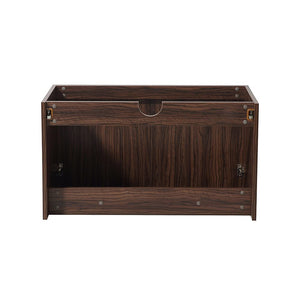 Fresca FCB8089TK Fresca Vista 30" Teak Wall Hung Modern Bathroom Cabinet