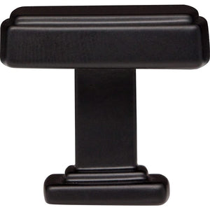 Jeffrey Alexander 141MB 1-1/4" Overall Length Matte Black Square Renzo Cabinet Knob
