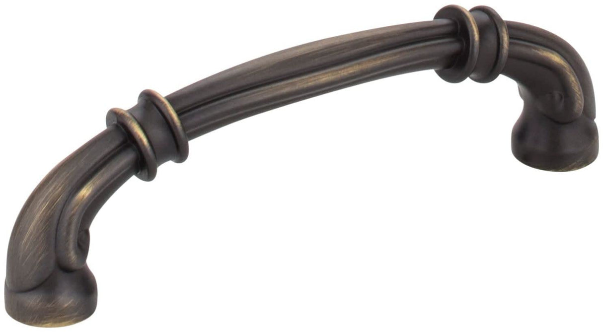 Jeffrey Alexander 317-96ABSB 96 mm Center-to-Center Antique Brushed Satin Brass Lafayette Cabinet Pull