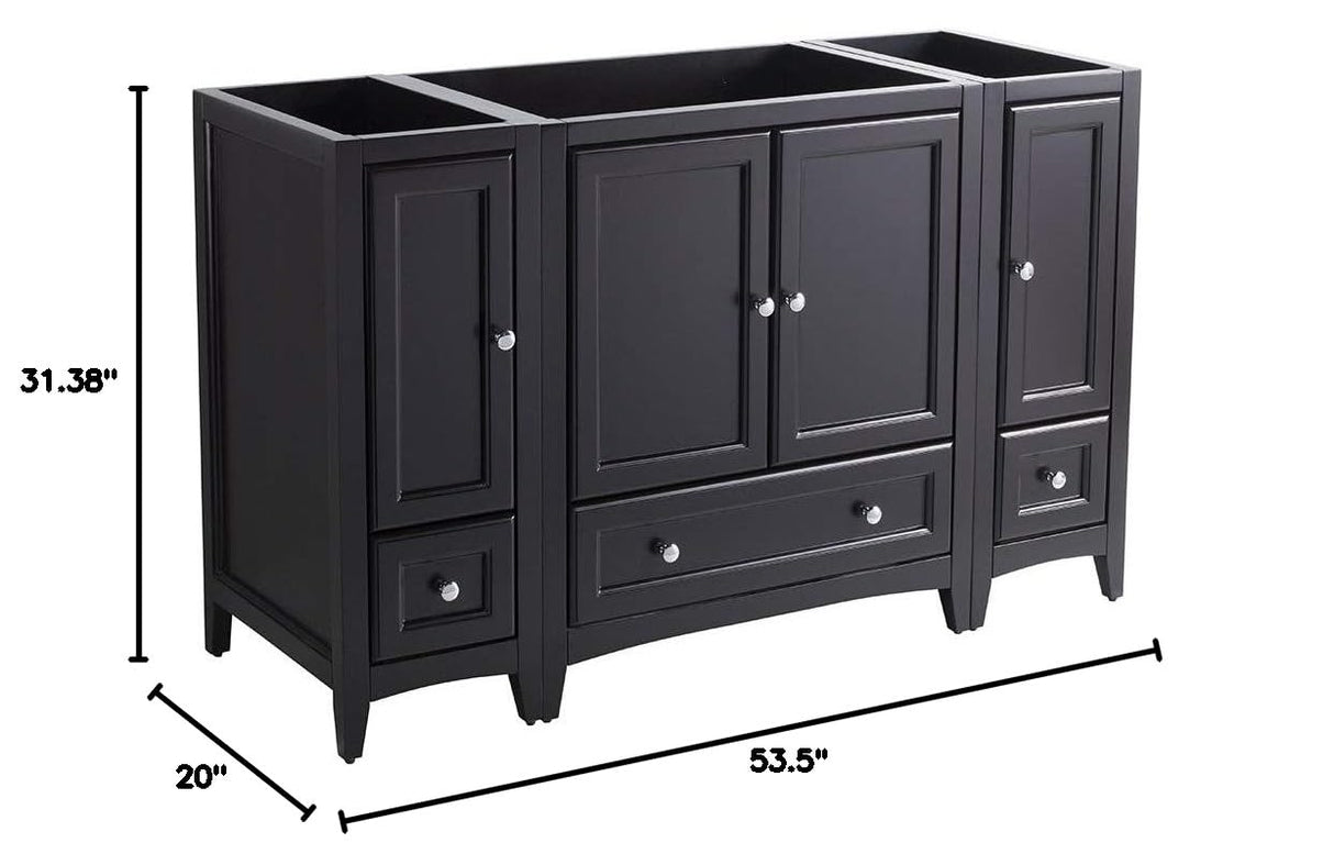 Fresca FCB20-123012ES Fresca Oxford 54" Espresso Traditional Bathroom Cabinets