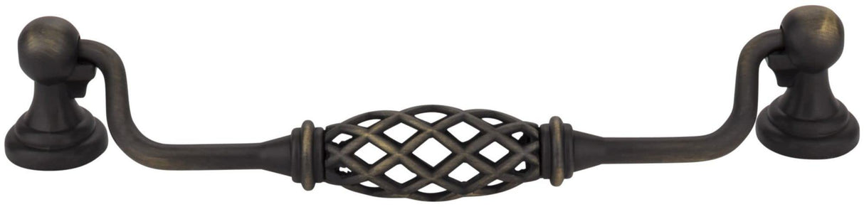 Jeffrey Alexander 749-160DACM 160 mm Center-to-Center Gun Metal Birdcage Tuscany Drop & Ring Pull