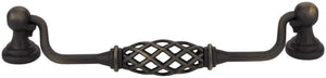 Jeffrey Alexander 749-160DACM 160 mm Center-to-Center Gun Metal Birdcage Tuscany Drop & Ring Pull