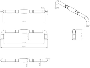 Jeffrey Alexander Z290-160-SN 160 mm Center-to-Center Satin Nickel Durham Cabinet Pull