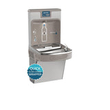 Elkay LZS8WSSP Enhanced ezH2O Bottle Filling Station & ADA Cooler Refrigerated Stainless High Capacity Lead Reduction Quick Filter Change, Single, Stainless Steel
