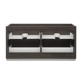 Fresca FCB8460GO-D Fresca Valencia 60" Gray Oak Free Standing Double Sink Modern Bathroom Cabinet