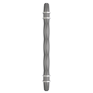 Amerock Cabinet Pull Black Chrome/Polished Chrome 6-5/16 inch (160 mm) Center-to-Center London 1 Pack Drawer Pull Drawer Handle Cabinet Hardware