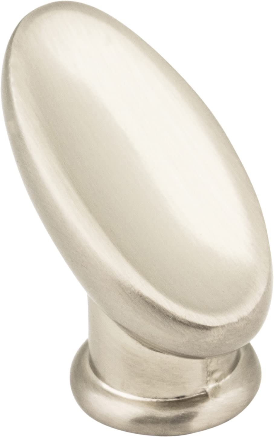 Elements 412461 1-1/16" Overall Length Satin Nickel Oval Capri Cabinet Knob