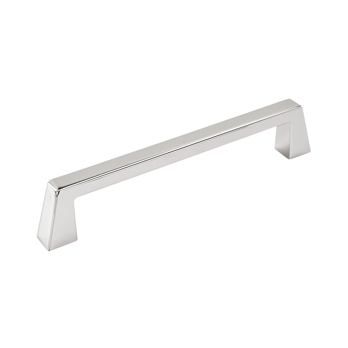 Amerock Cabinet Pull Polished Chrome 6-5/16 inch (160 mm) Center to Center Blackrock 1 Pack Drawer Pull Drawer Handle Cabinet Hardware