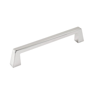 Amerock Cabinet Pull Polished Chrome 6-5/16 inch (160 mm) Center to Center Blackrock 1 Pack Drawer Pull Drawer Handle Cabinet Hardware