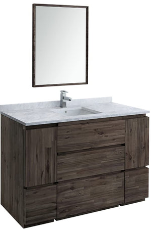 Fresca FVN31-123012ACA-FC Fresca Formosa 54" Floor Standing Modern Bathroom Vanity w/ Mirror