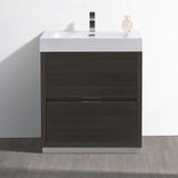 Fresca FCB8430WH-I Fresca Valencia 30" Glossy White Free Standing Modern Bathroom Vanity